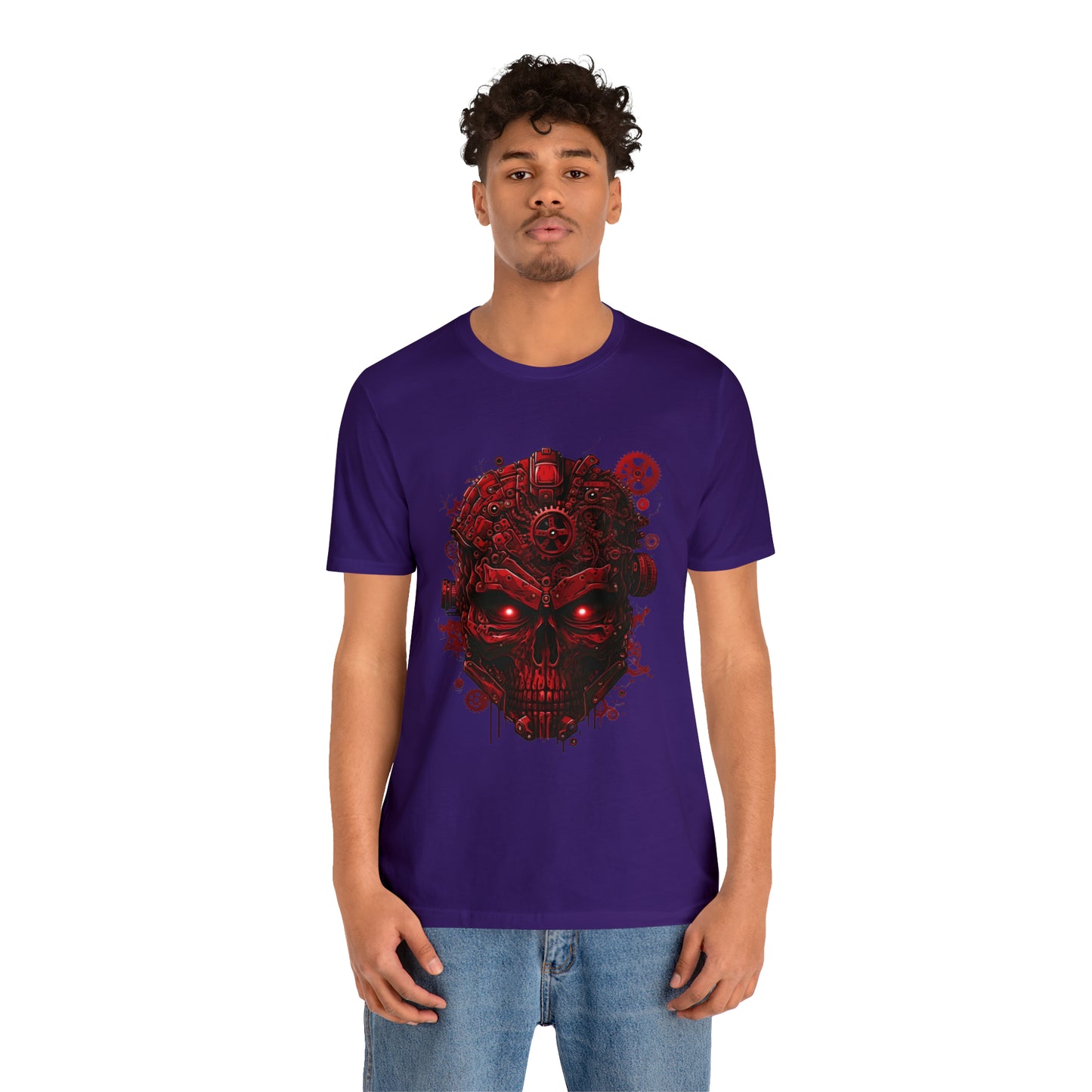 Unisex Jersey Short Sleeve Tee (Red Skull)