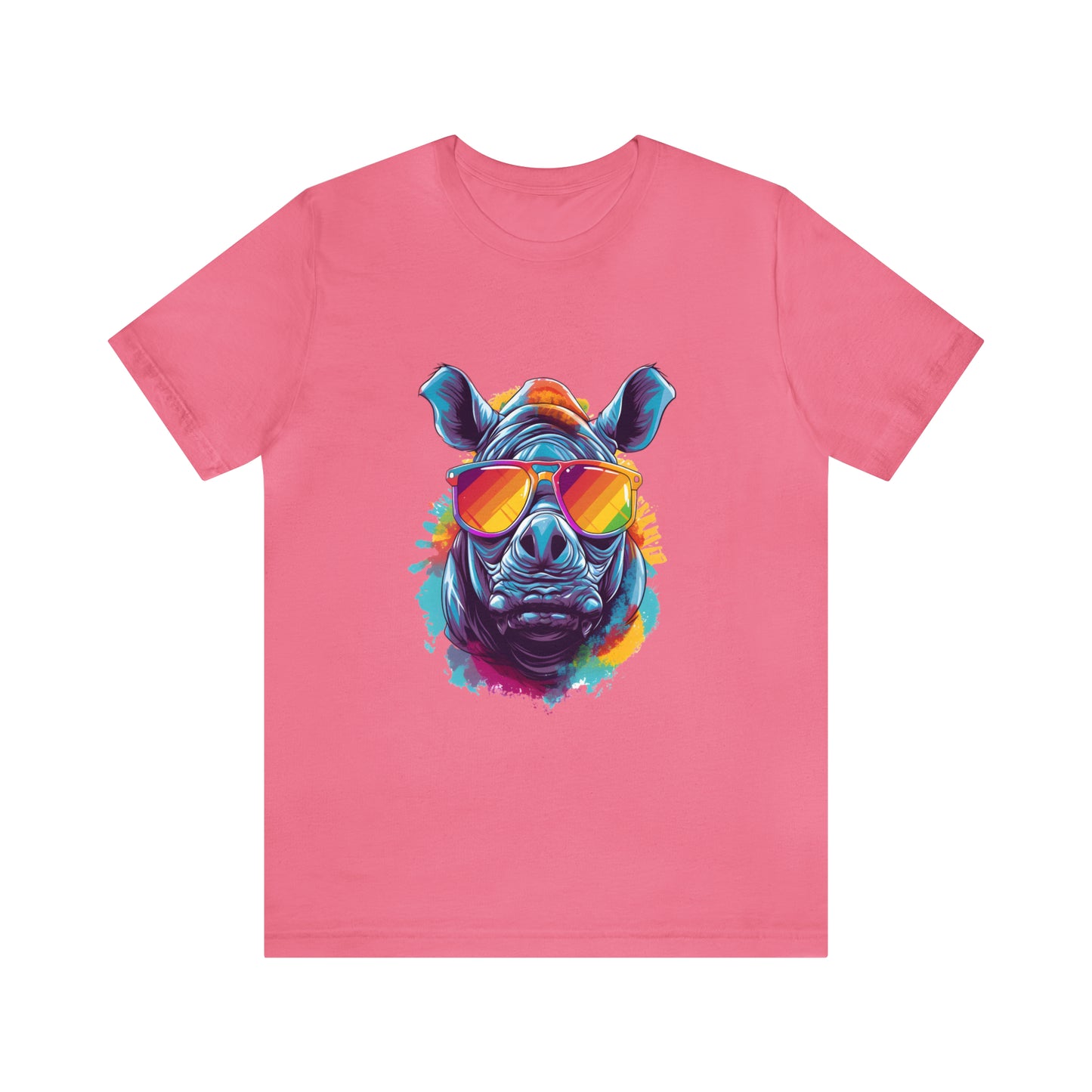 Unisex Jersey Short Sleeve Tee (Summer Rhino)