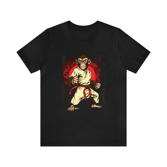 Unisex Jersey Short Sleeve Tee (Karate Monkey)