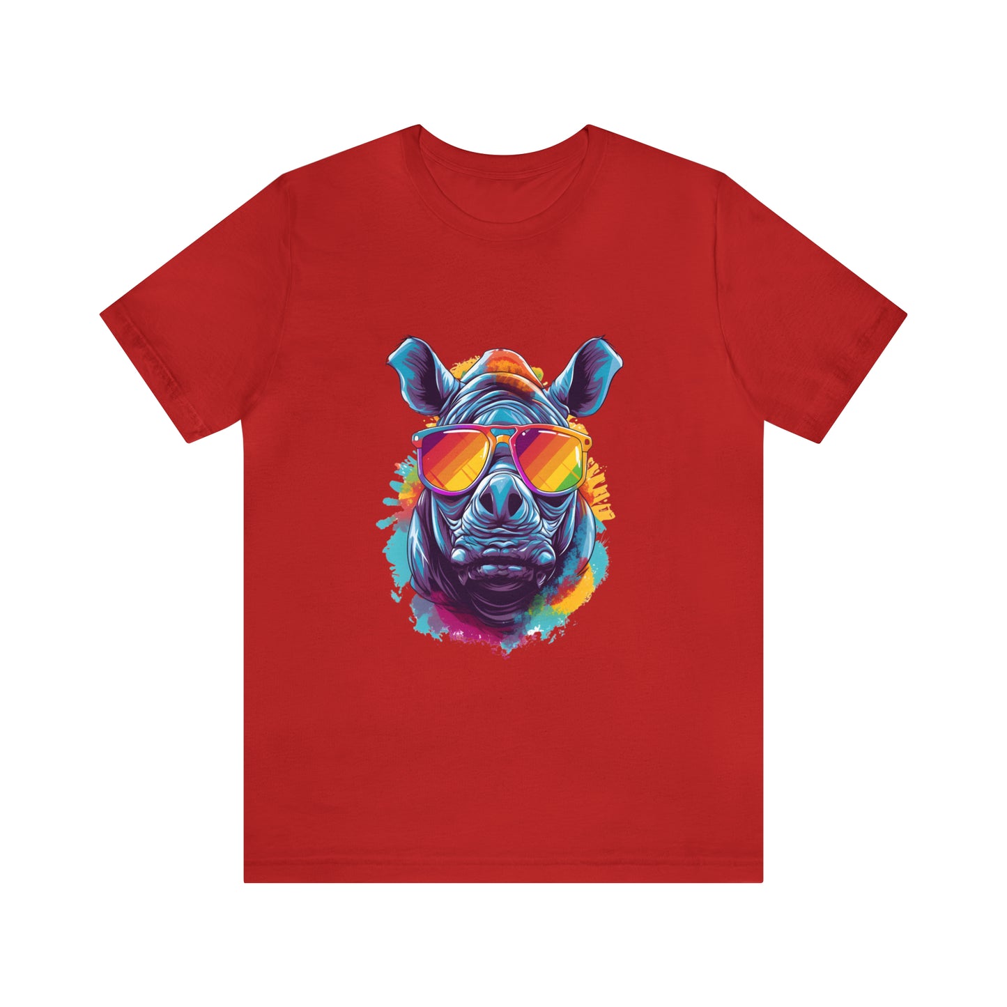 Unisex Jersey Short Sleeve Tee (Summer Rhino)