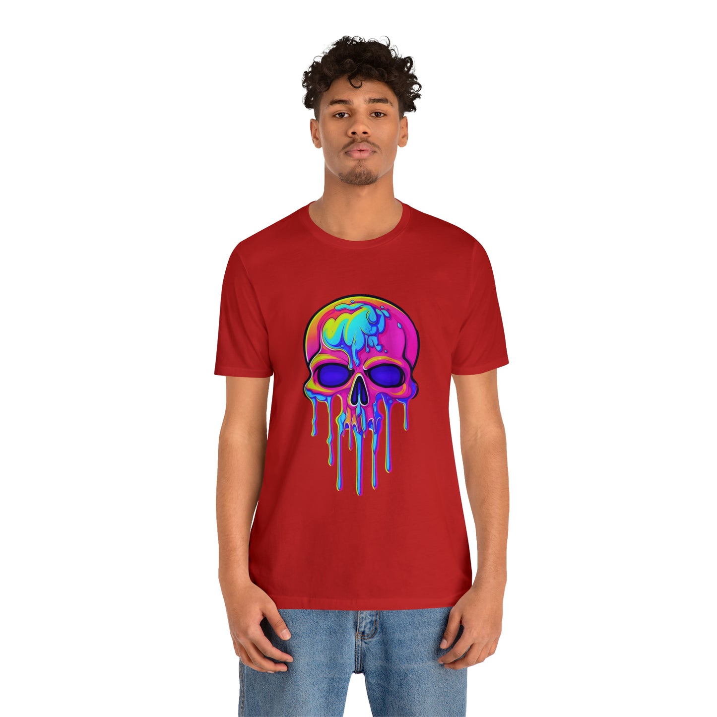 Chromatic Bones: Drippy Skeleton Delight Tee