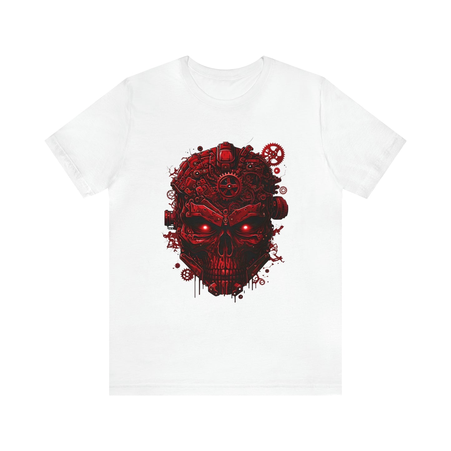 Unisex Jersey Short Sleeve Tee (Red Skull)