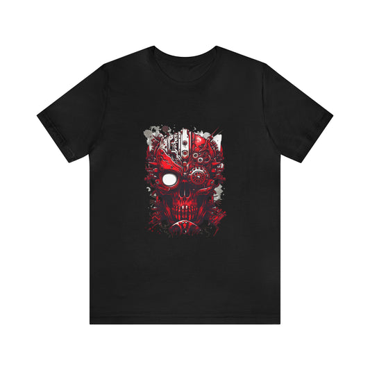 Unisex Jersey Short Sleeve Tee (Red Skull)