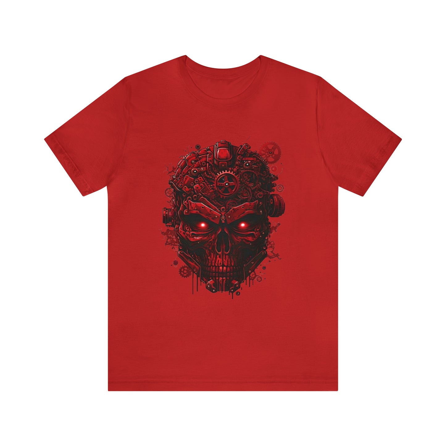 Unisex Jersey Short Sleeve Tee (Red Skull)