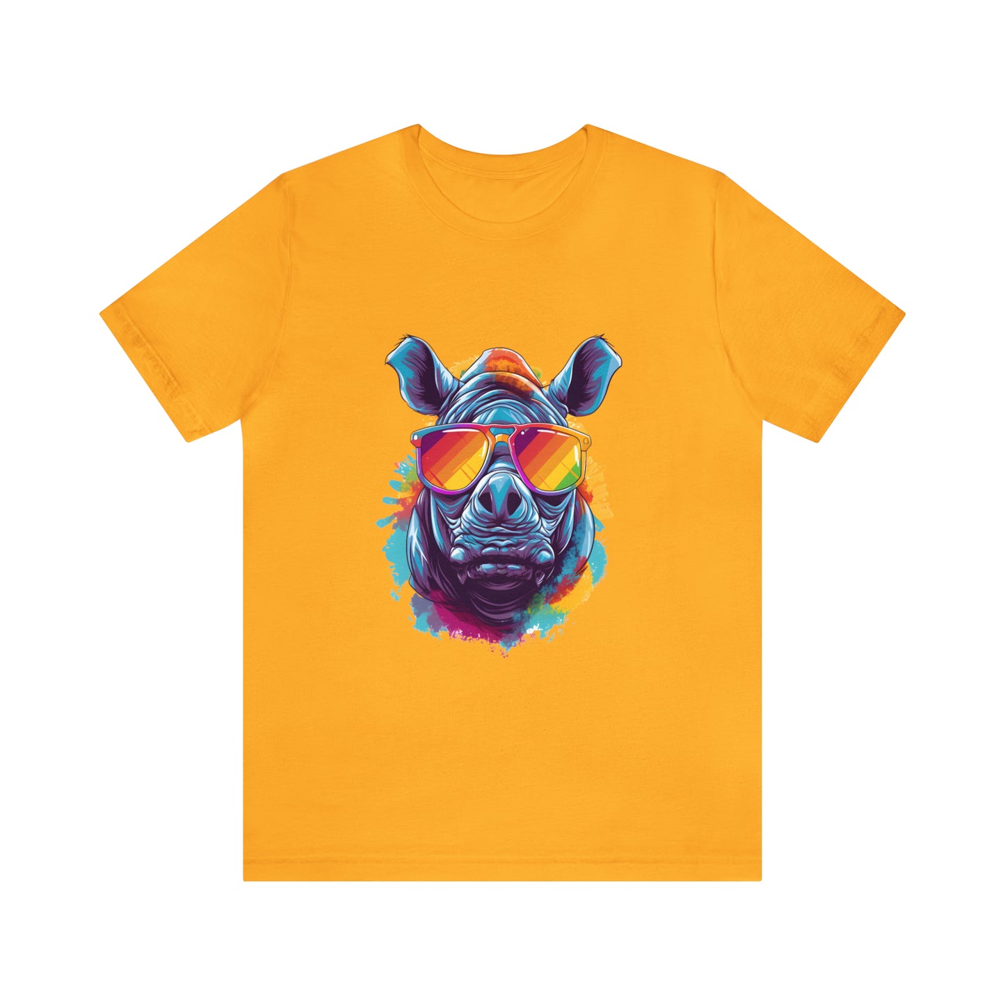 Unisex Jersey Short Sleeve Tee (Summer Rhino)