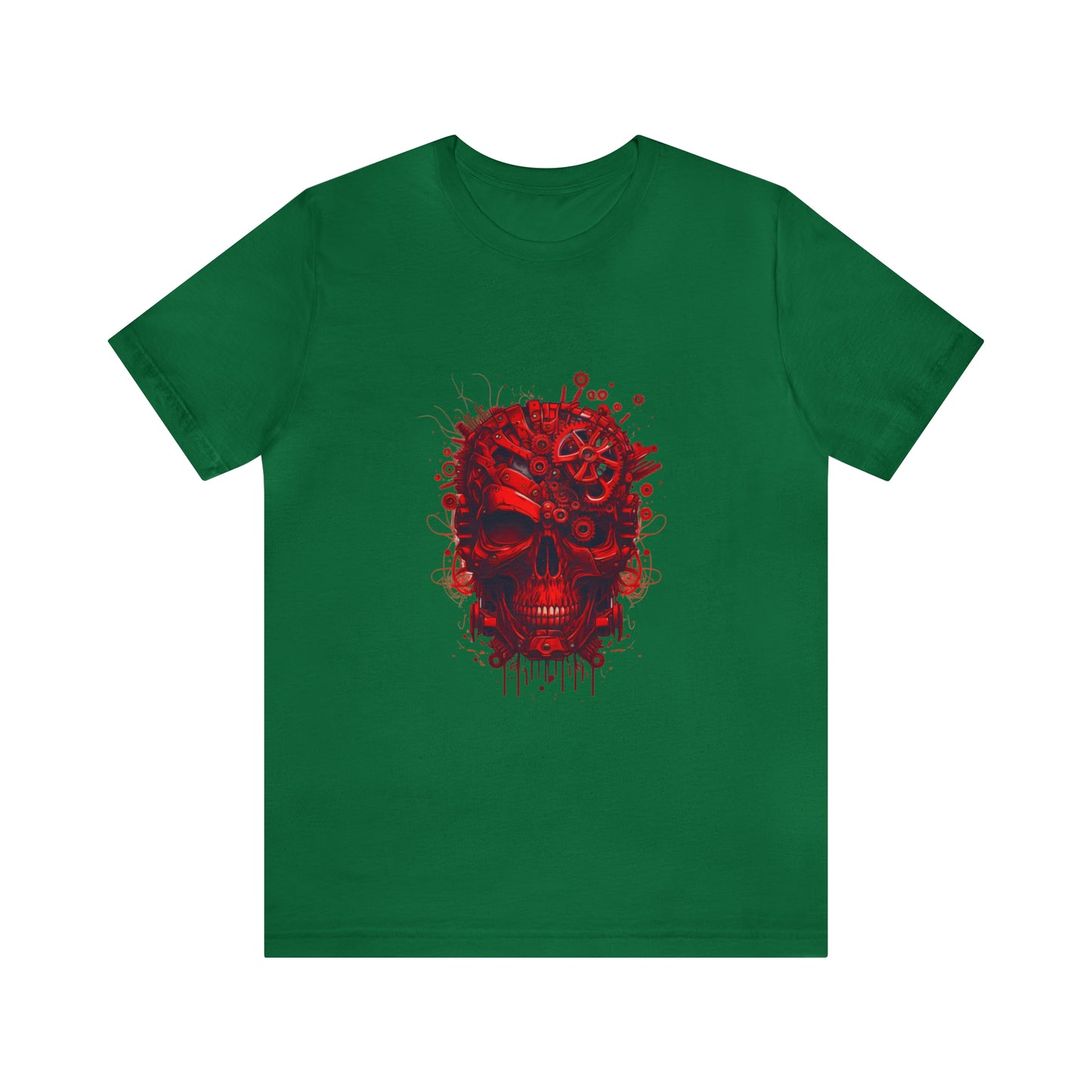 Unisex Jersey Short Sleeve Tee (Red Skull)