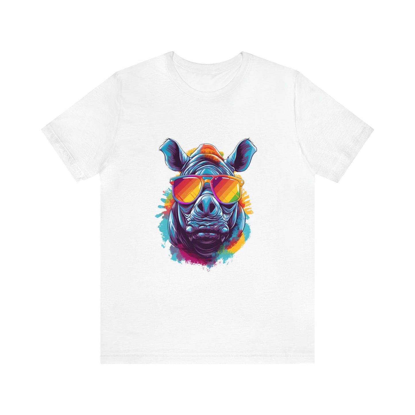 Unisex Jersey Short Sleeve Tee (Summer Rhino)