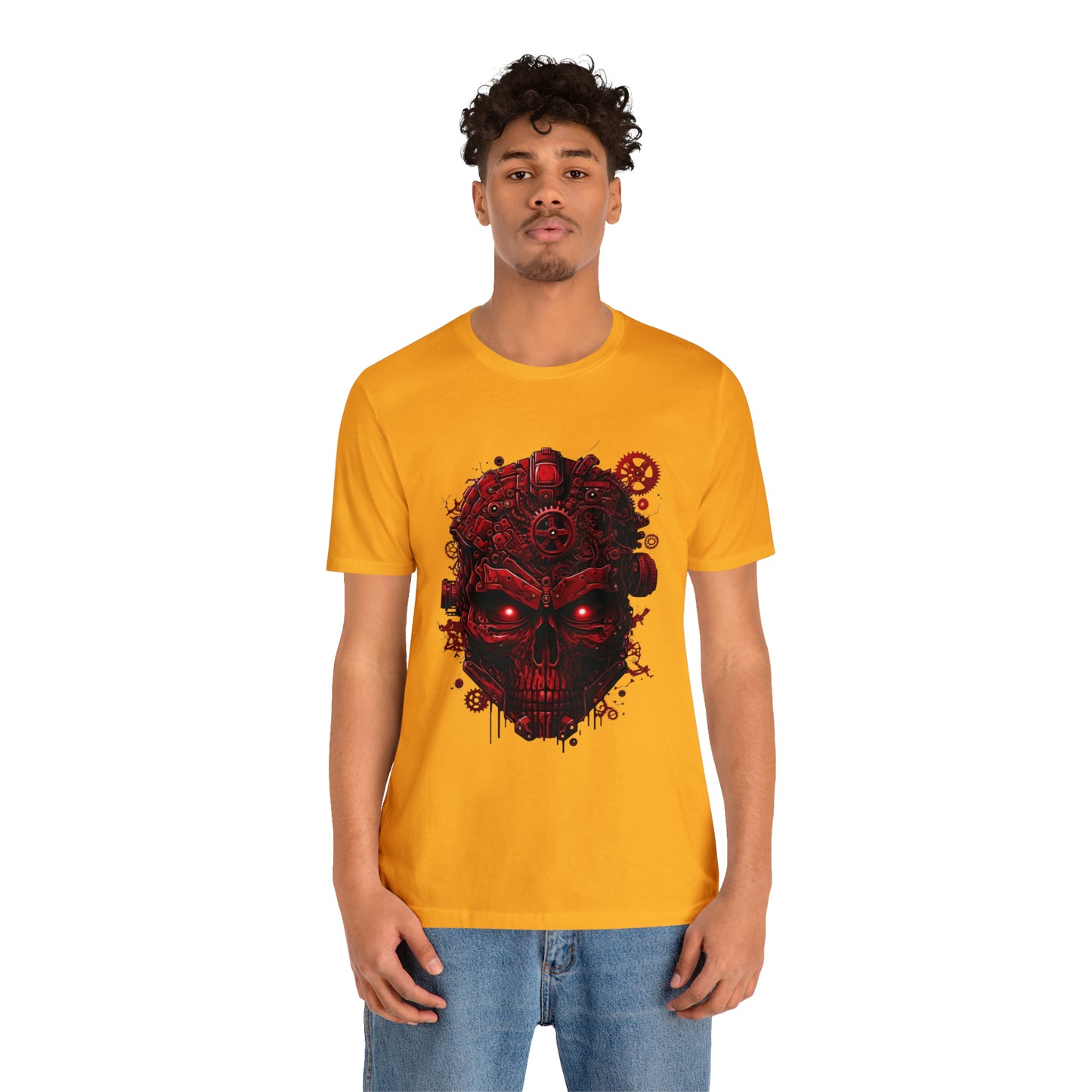 Unisex Jersey Short Sleeve Tee (Red Skull)