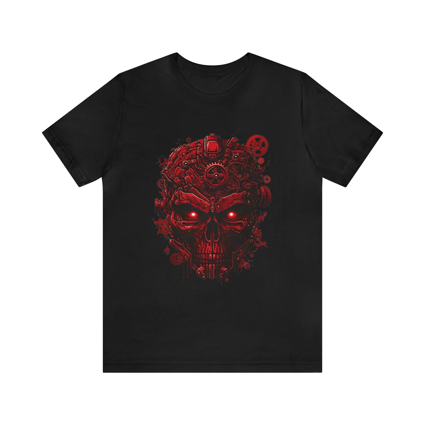 Unisex Jersey Short Sleeve Tee (Red Skull)