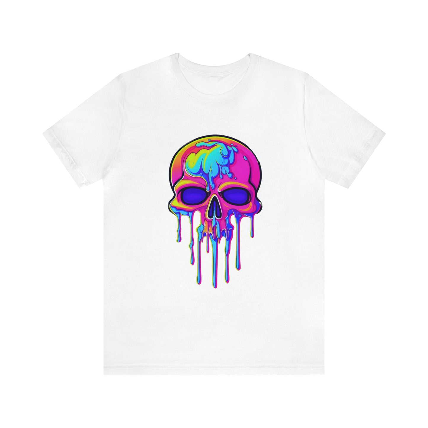 Chromatic Bones: Drippy Skeleton Delight Tee