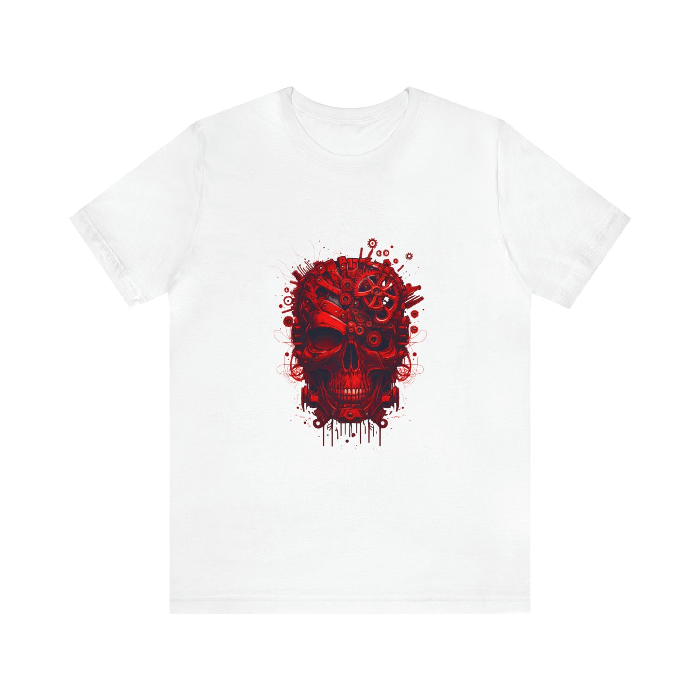 Unisex Jersey Short Sleeve Tee (Red Skull)