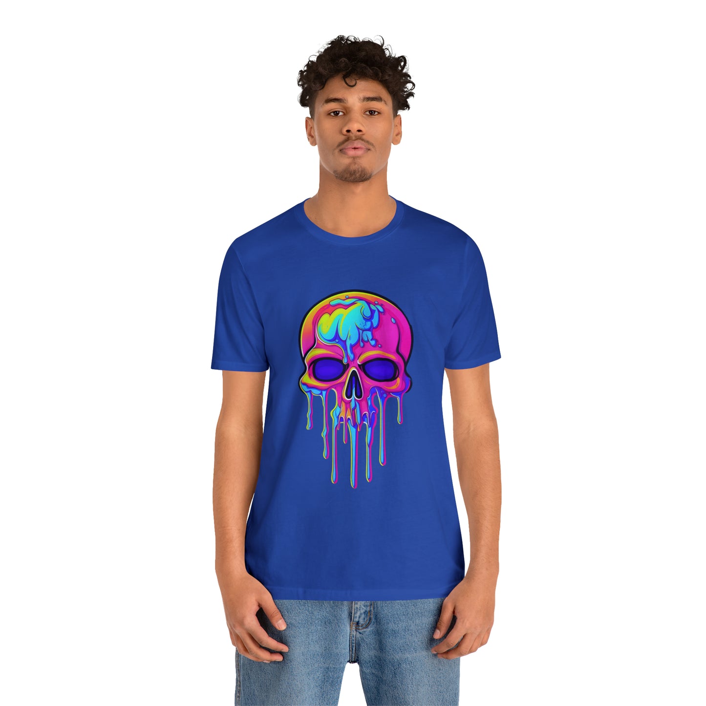 Chromatic Bones: Drippy Skeleton Delight Tee