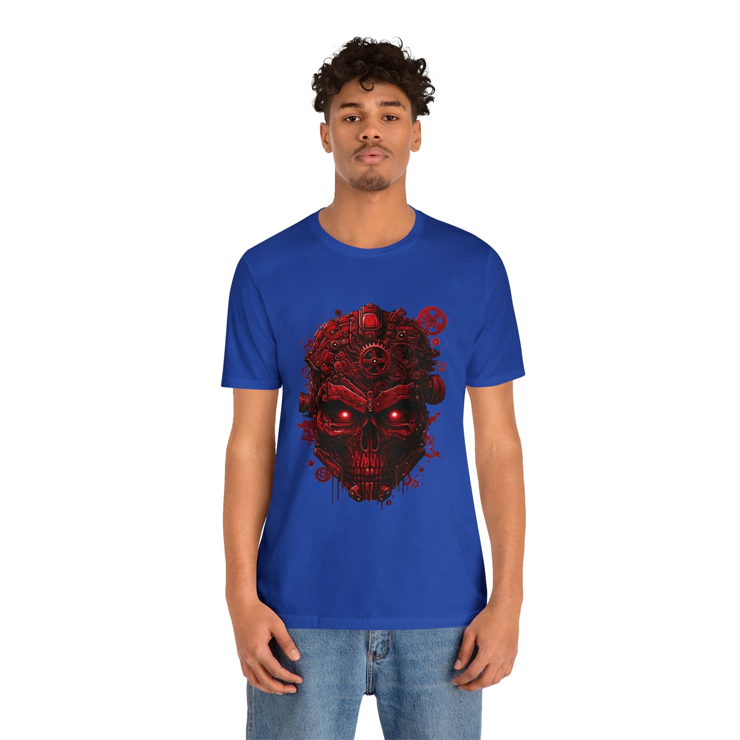 Unisex Jersey Short Sleeve Tee (Red Skull)