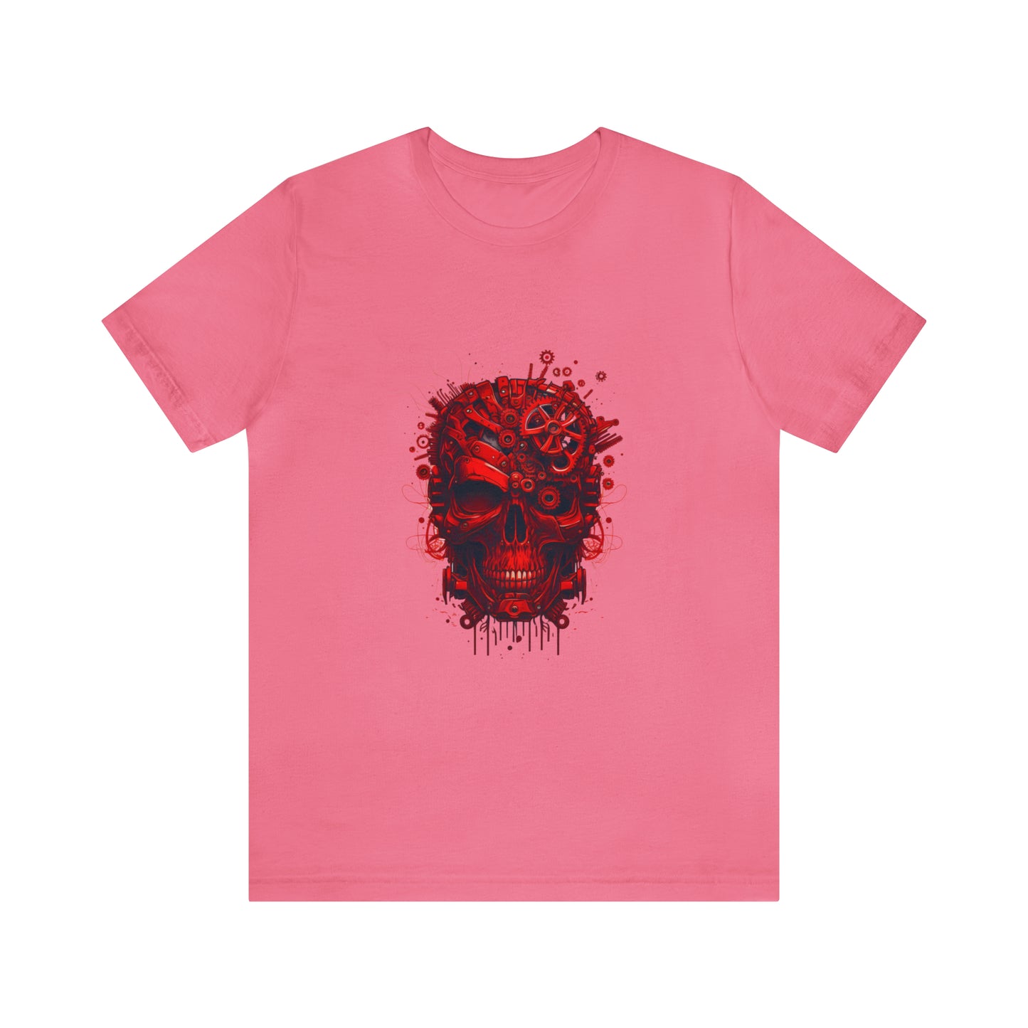 Unisex Jersey Short Sleeve Tee (Red Skull)