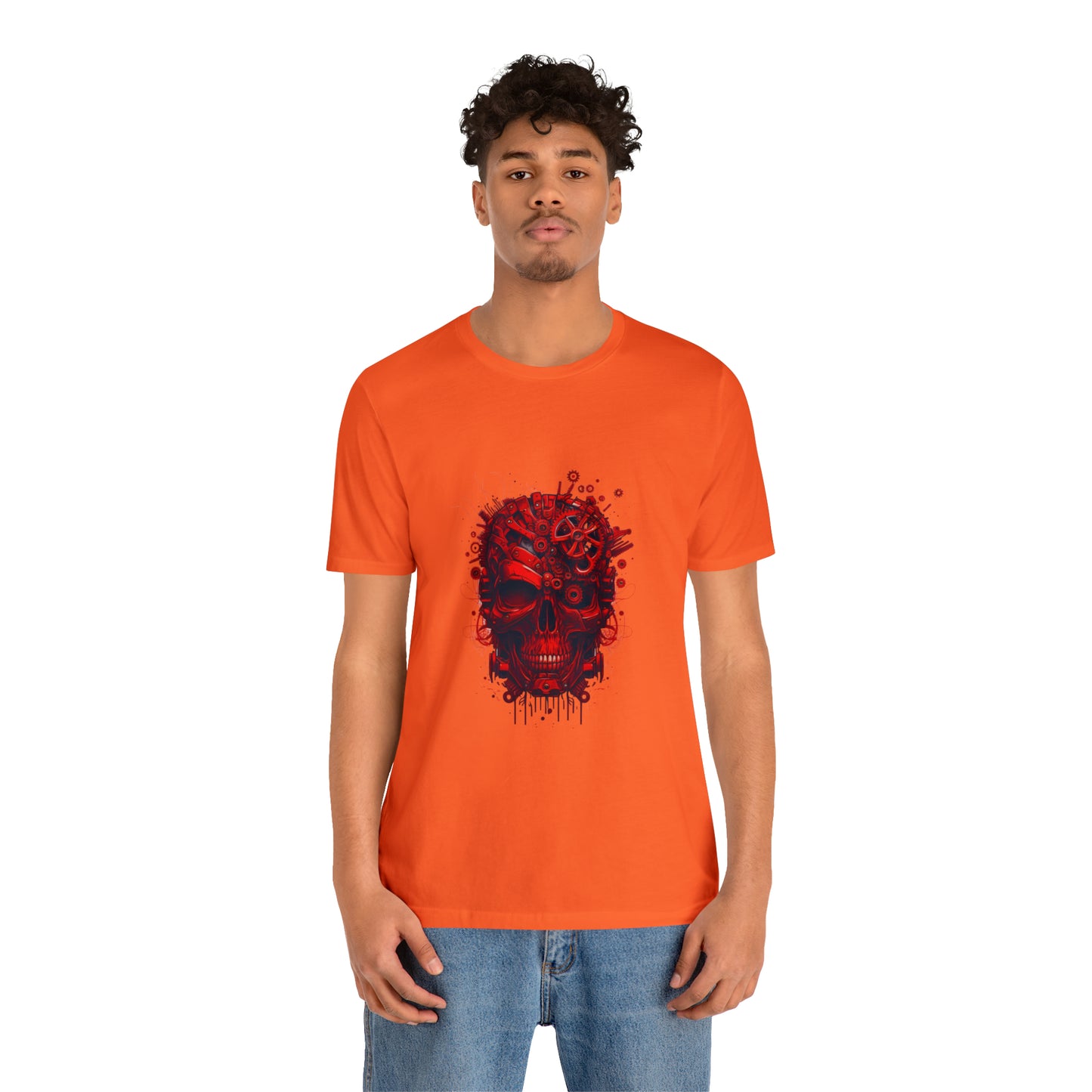 Unisex Jersey Short Sleeve Tee (Red Skull)