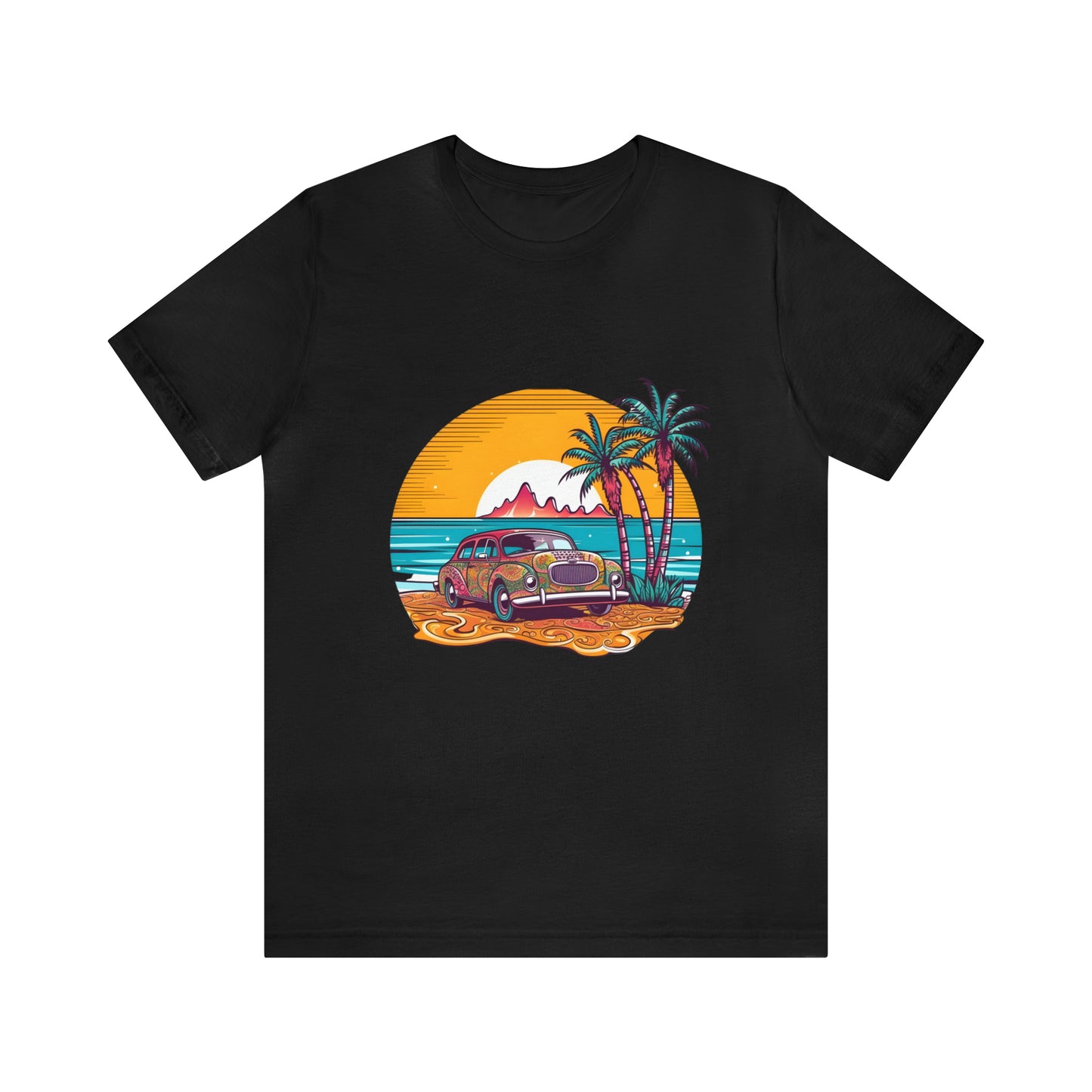 Vintage Car Sunset T-Shirt