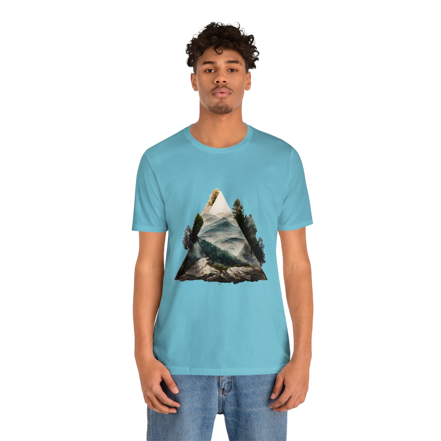 Unisex Jersey Short Sleeve Tee (Triangle Tree Valley)