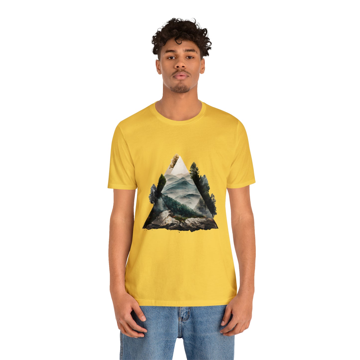 Unisex Jersey Short Sleeve Tee (Triangle Tree Valley)