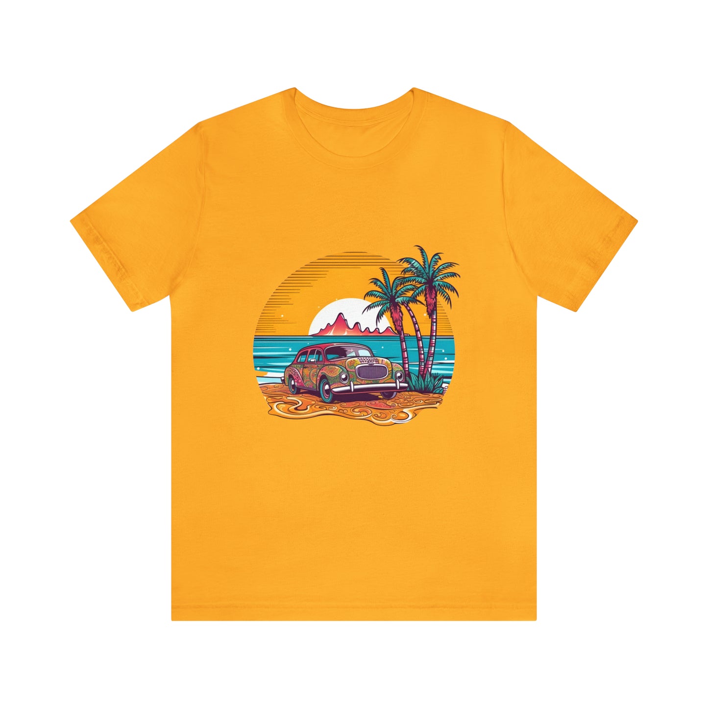 Vintage Car Sunset T-Shirt