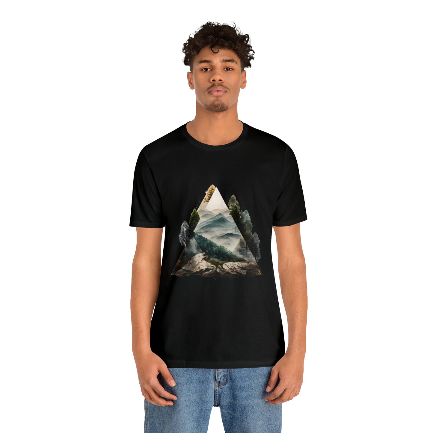 Unisex Jersey Short Sleeve Tee (Triangle Tree Valley)