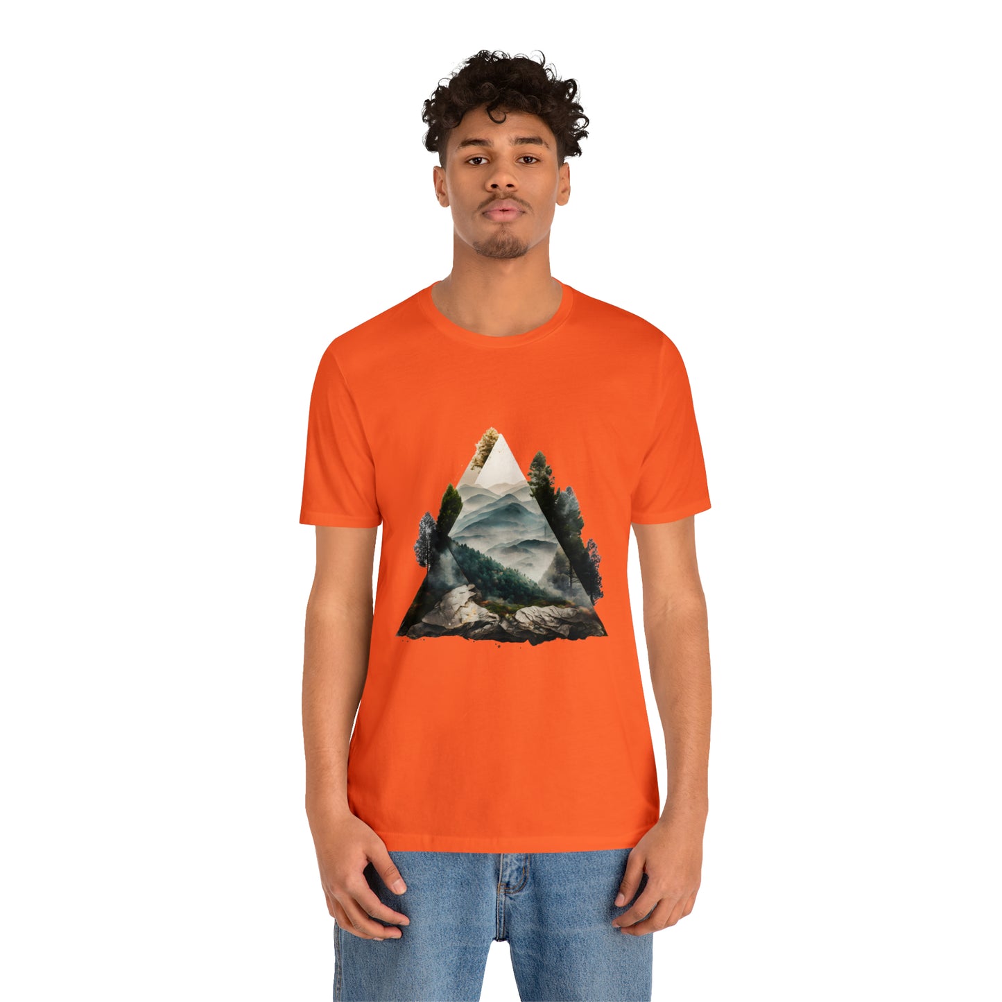 Unisex Jersey Short Sleeve Tee (Triangle Tree Valley)