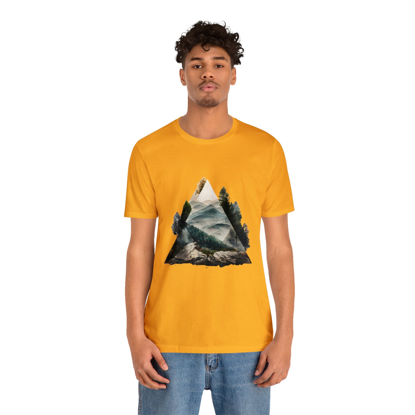 Unisex Jersey Short Sleeve Tee (Triangle Tree Valley)