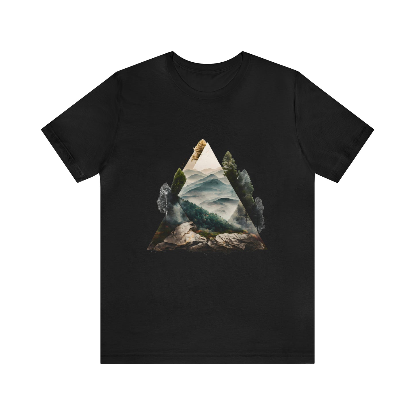 Unisex Jersey Short Sleeve Tee (Triangle Tree Valley)