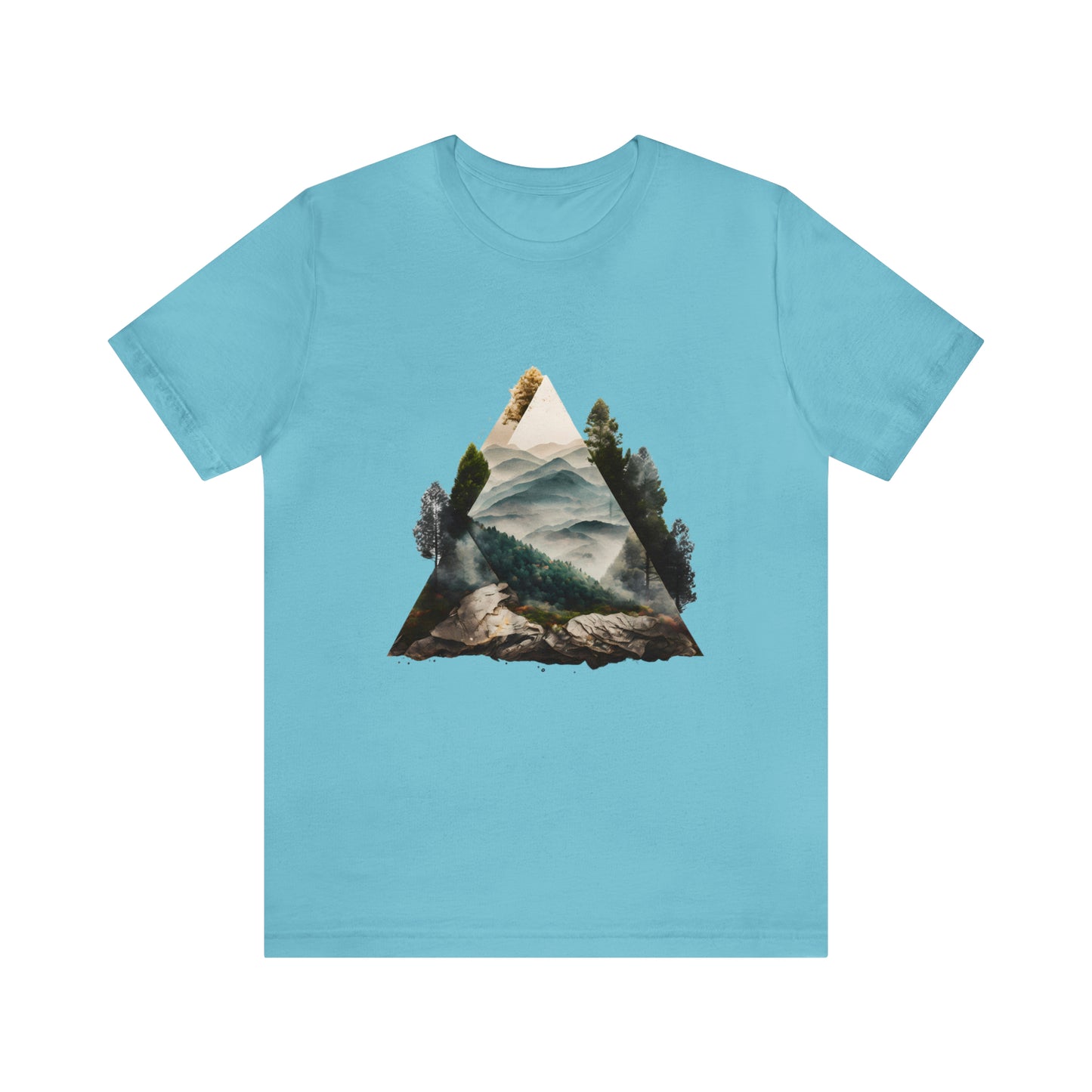 Unisex Jersey Short Sleeve Tee (Triangle Tree Valley)