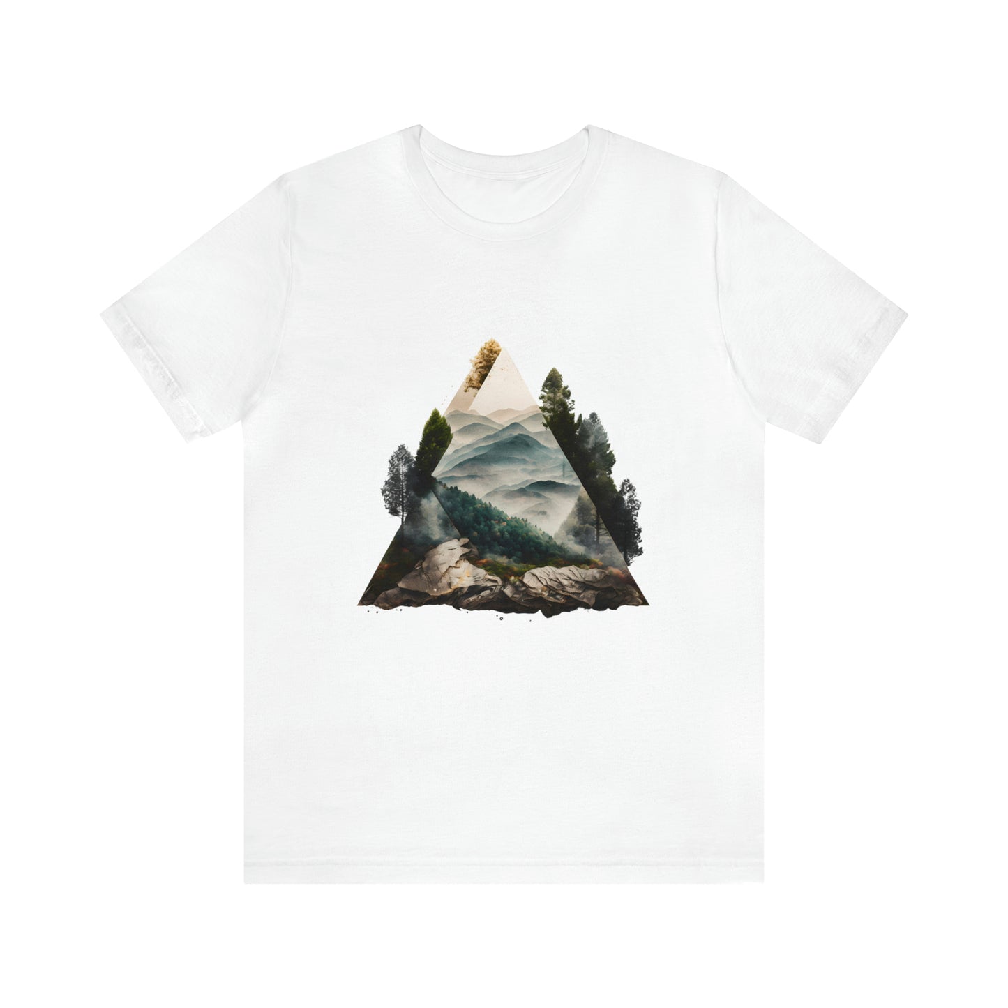 Unisex Jersey Short Sleeve Tee (Triangle Tree Valley)