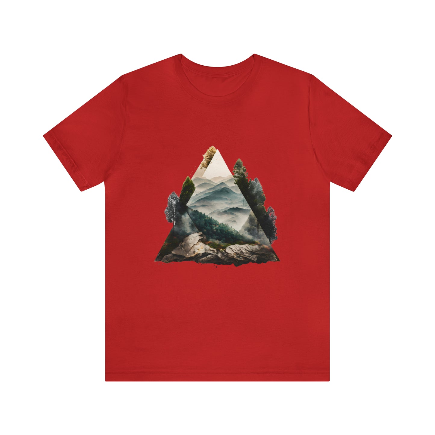 Unisex Jersey Short Sleeve Tee (Triangle Tree Valley)