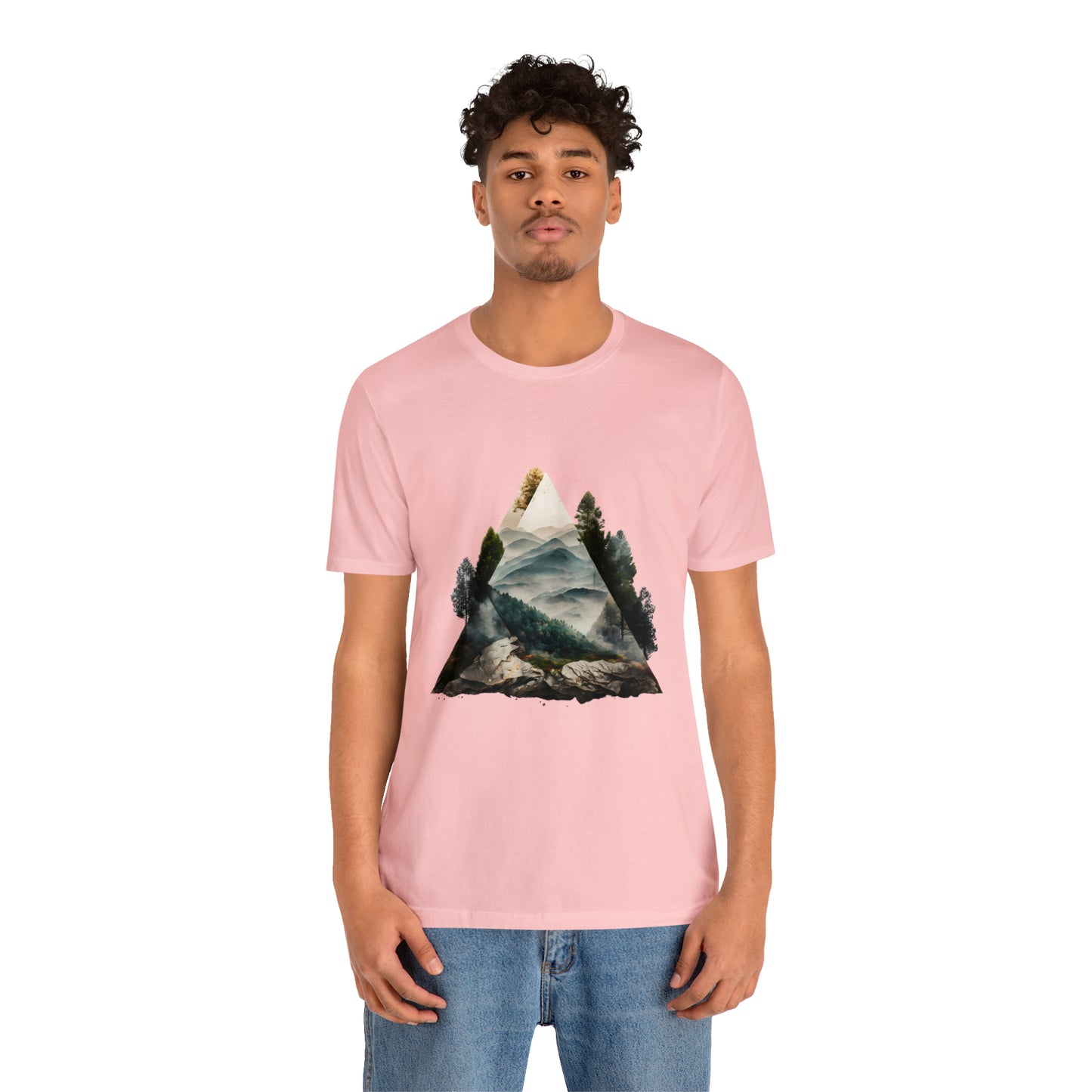 Unisex Jersey Short Sleeve Tee (Triangle Tree Valley)